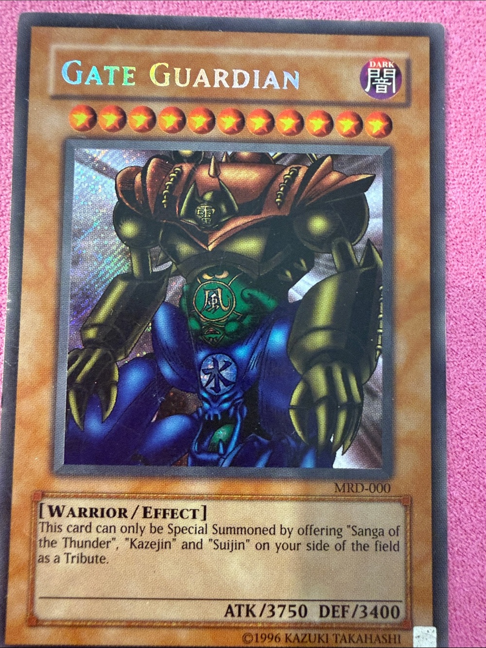 Yu-Gi-Oh! Gate Guardian Trading Card - Green, Blue